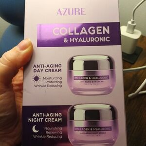 Azure Collagen & Hyaluronic Eye Cream Set - Purple